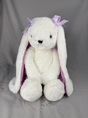 Lambs & Ivy Bunny – Sasha (Purple Bows)